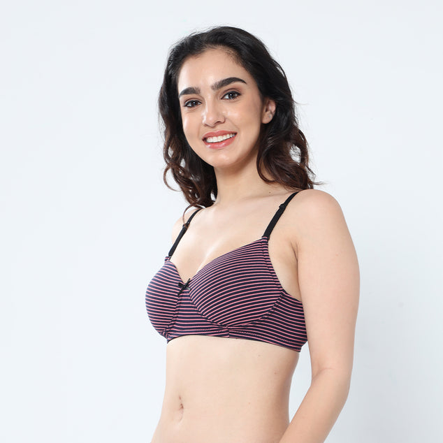 Buy MANSI Bra for Womens/Girls Inner Wear Transparent Strap B Cup Padded  Non-Wired Soft Fabric Cotton Solid with Adjustable Straps for Daily Use  Comfortable Bra's Online In India At Discounted Prices