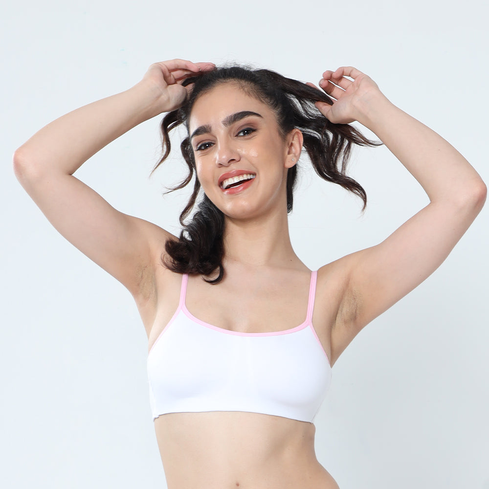 ENVIE Women's Cotton Beginners Cami Bra  Non- Padded Teenage bra – Saanvi  Clothing Private Limited