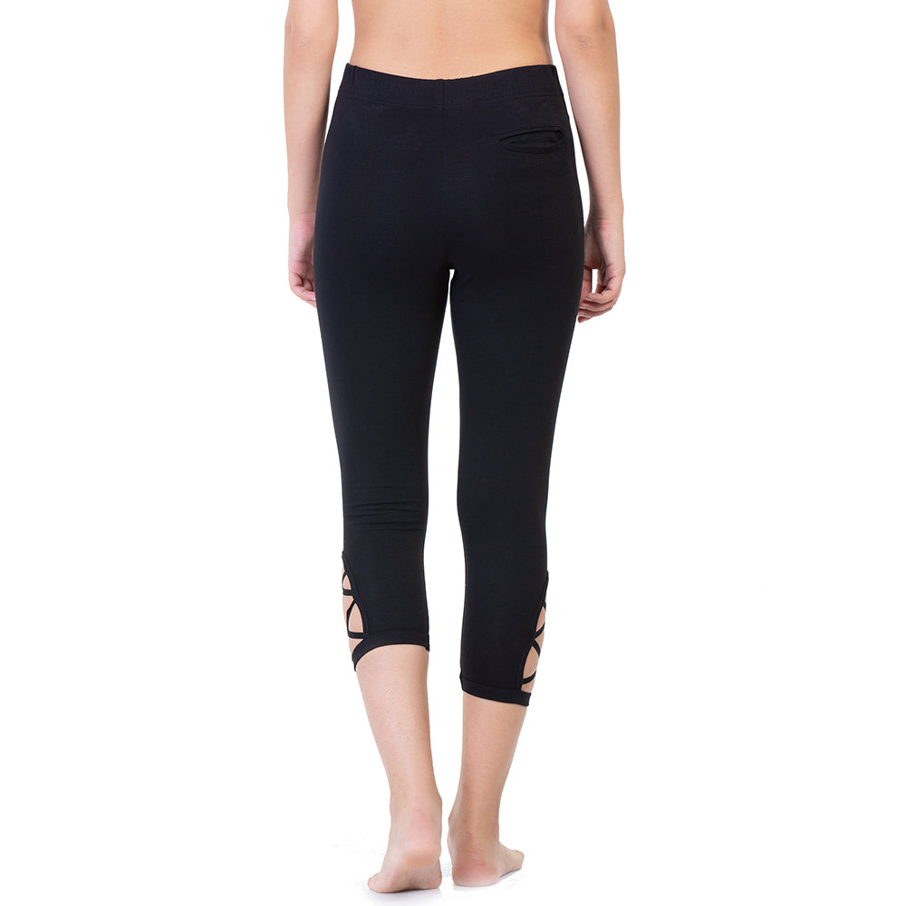 Buy Veatzaer Women's Elastic Waist 3/4 Capri Harem Pants with Pockets  Casual Loose Solid Yoga Trousers S-XXL Online at desertcartINDIA