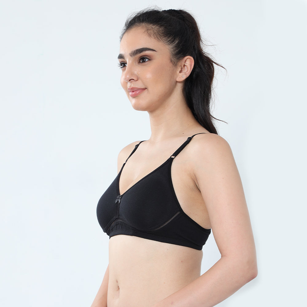 Cotton Moulded Wirefree Bra