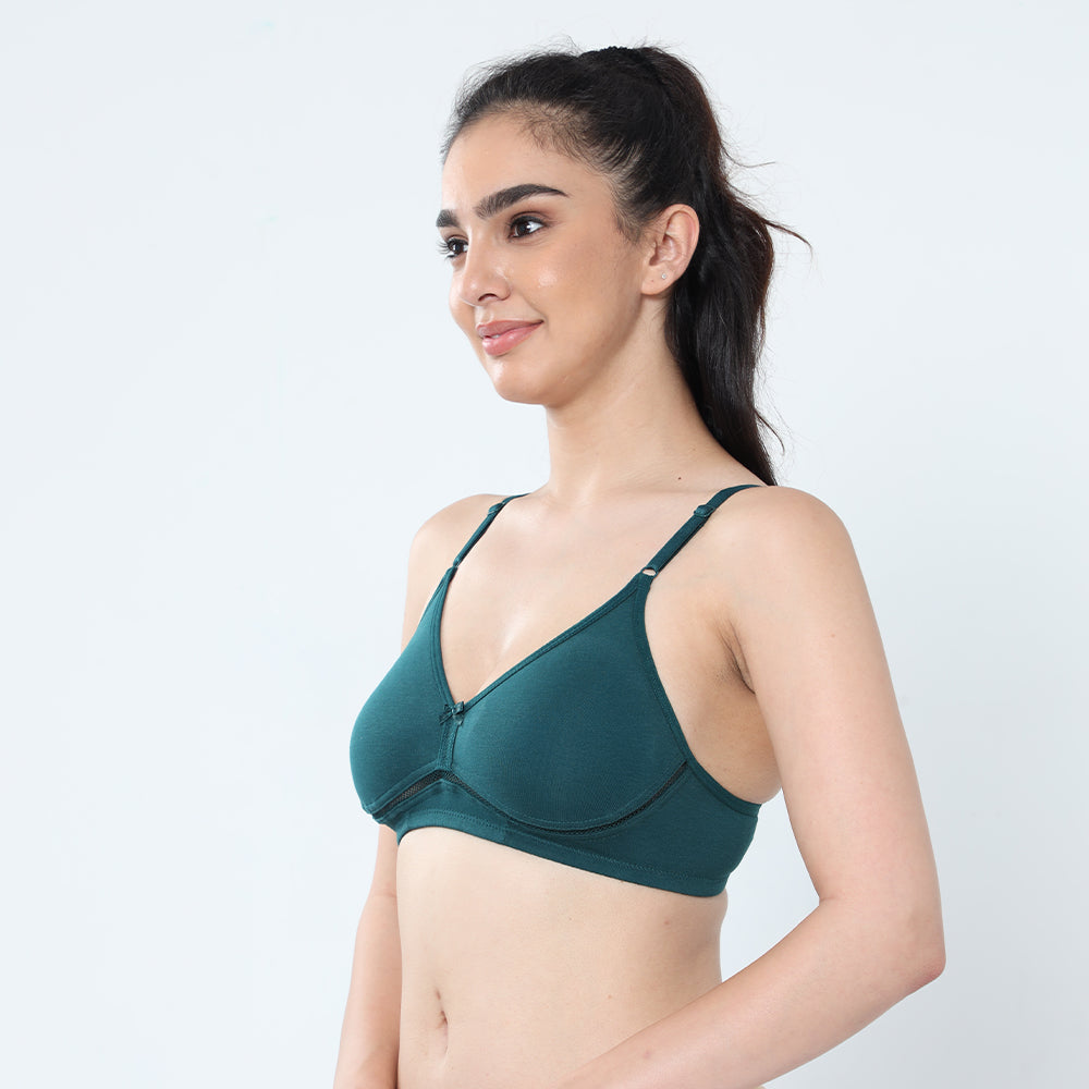 Cotton Moulded Wirefree Bra