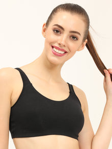 ENVIE Women's Basic Cotton Bra with Foam/Non-Padded, Non-Wired Bra/Ladies  Innerwear Daily Use T-Shirt Bra - Nude (36B)