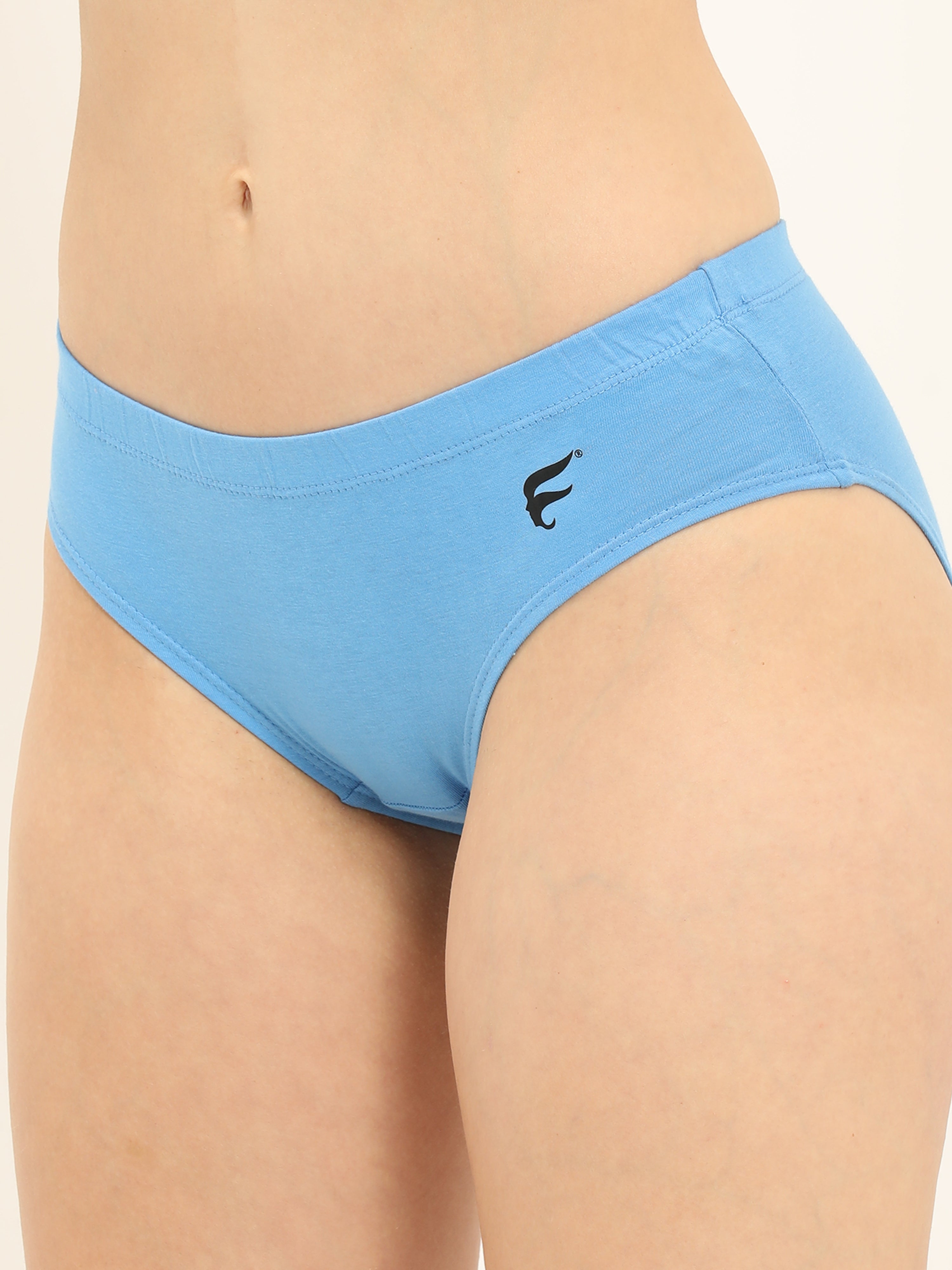 Envie Brief, Low rise panty (Pack of 3) Combo Swedish blue, Anthra melange, Fusia