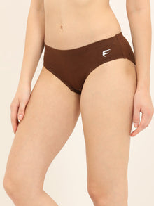  Envie Brief, Low rise panty (Pack of 3) Combo Blue curaco, Brown, Black