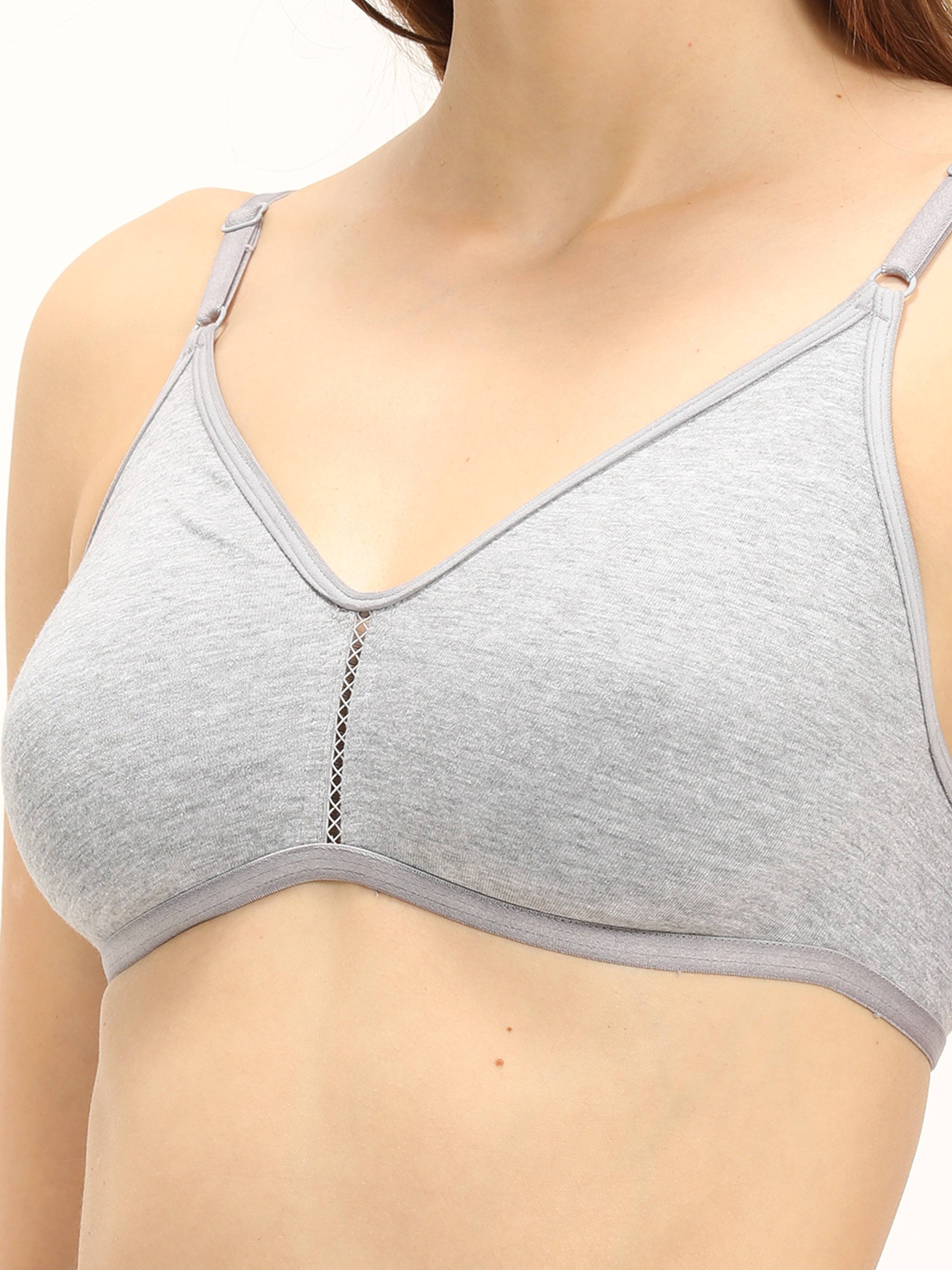 Non-padded, Double layer cup for support Bra