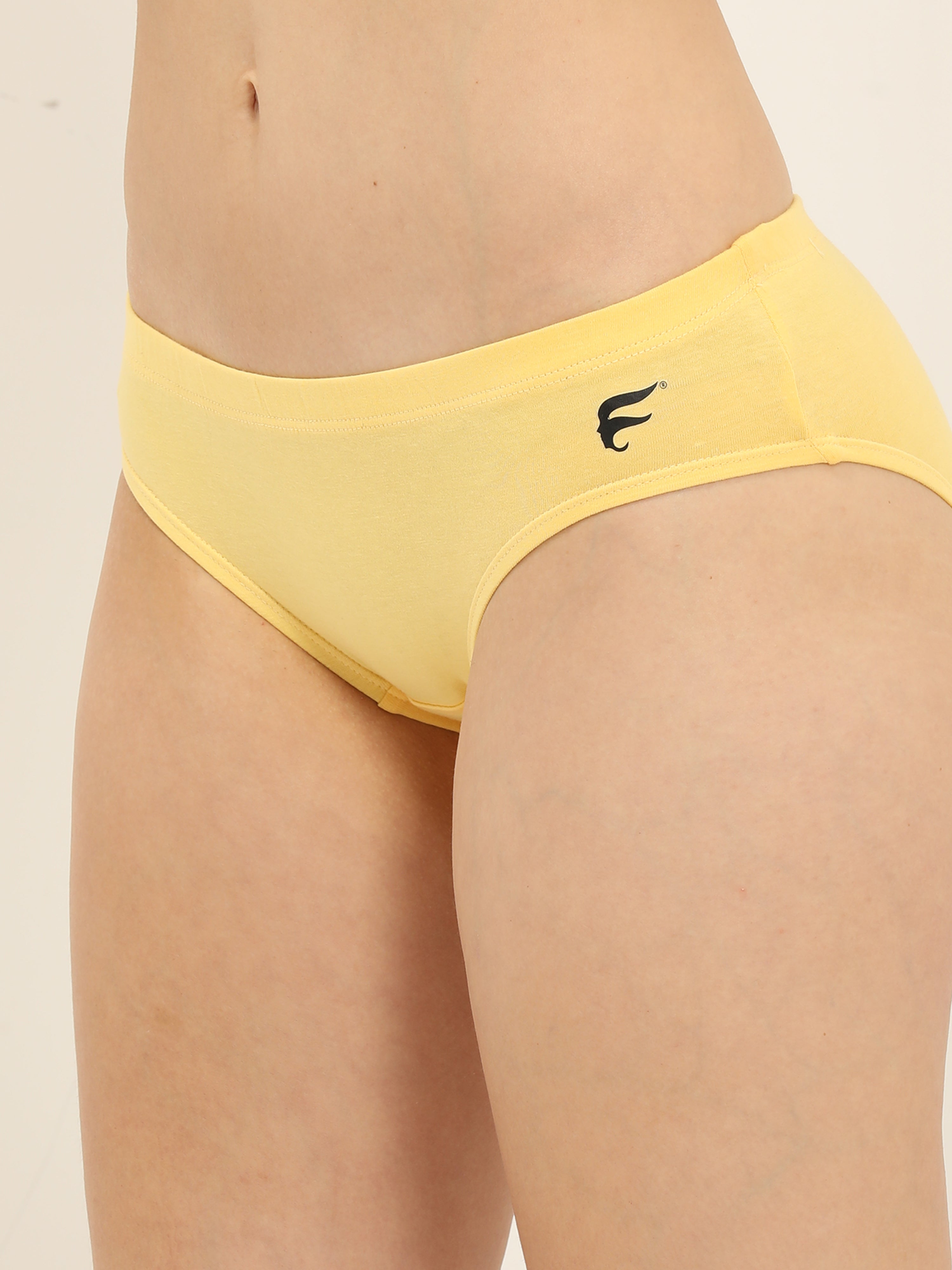 Envie Brief, Low rise panty (Pack of 3) Combo  yellow, Navy, Plum