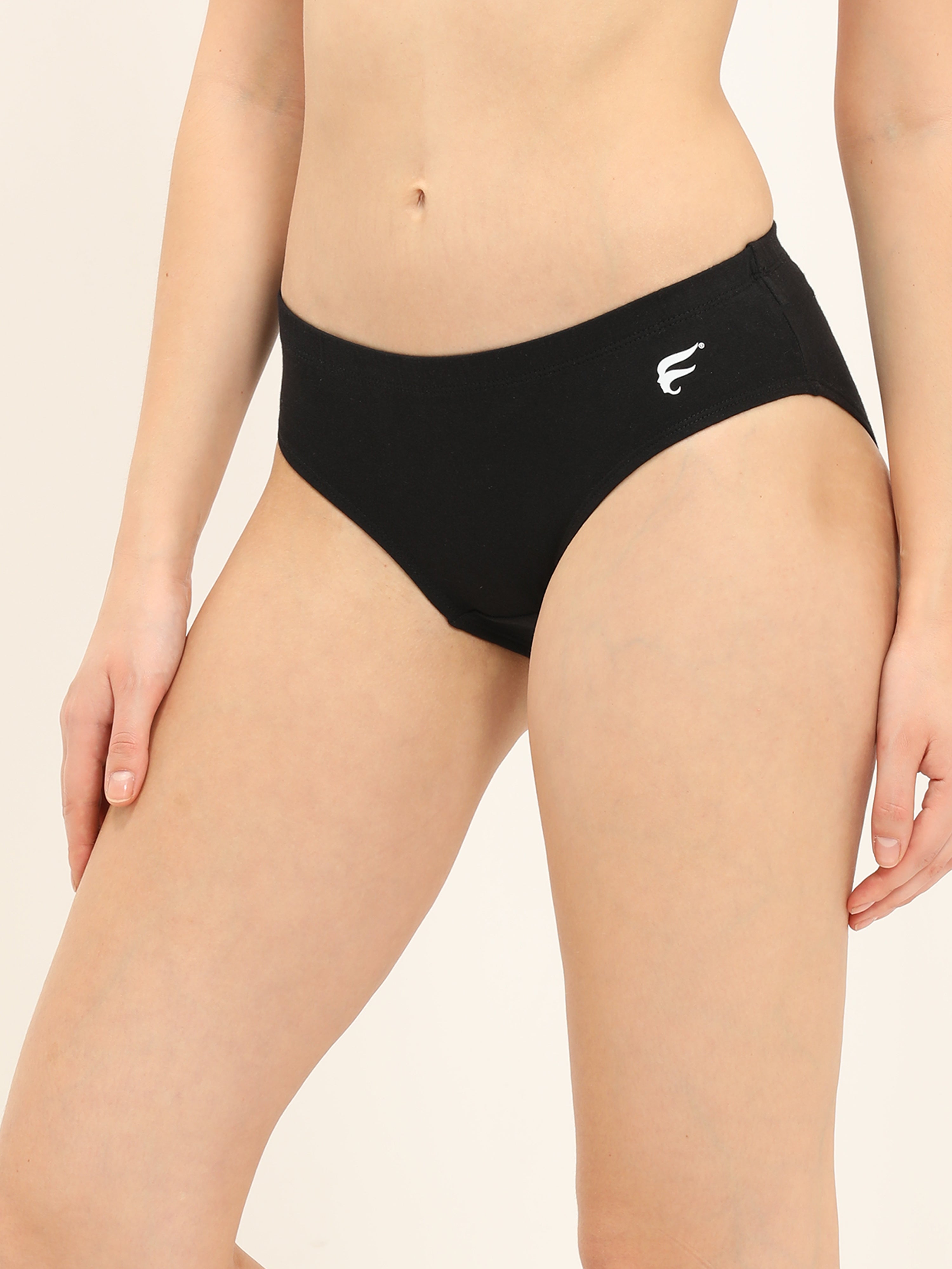 Envie Brief, Low rise panty (Pack of 3) Combo Blue curaco, Brown, Black