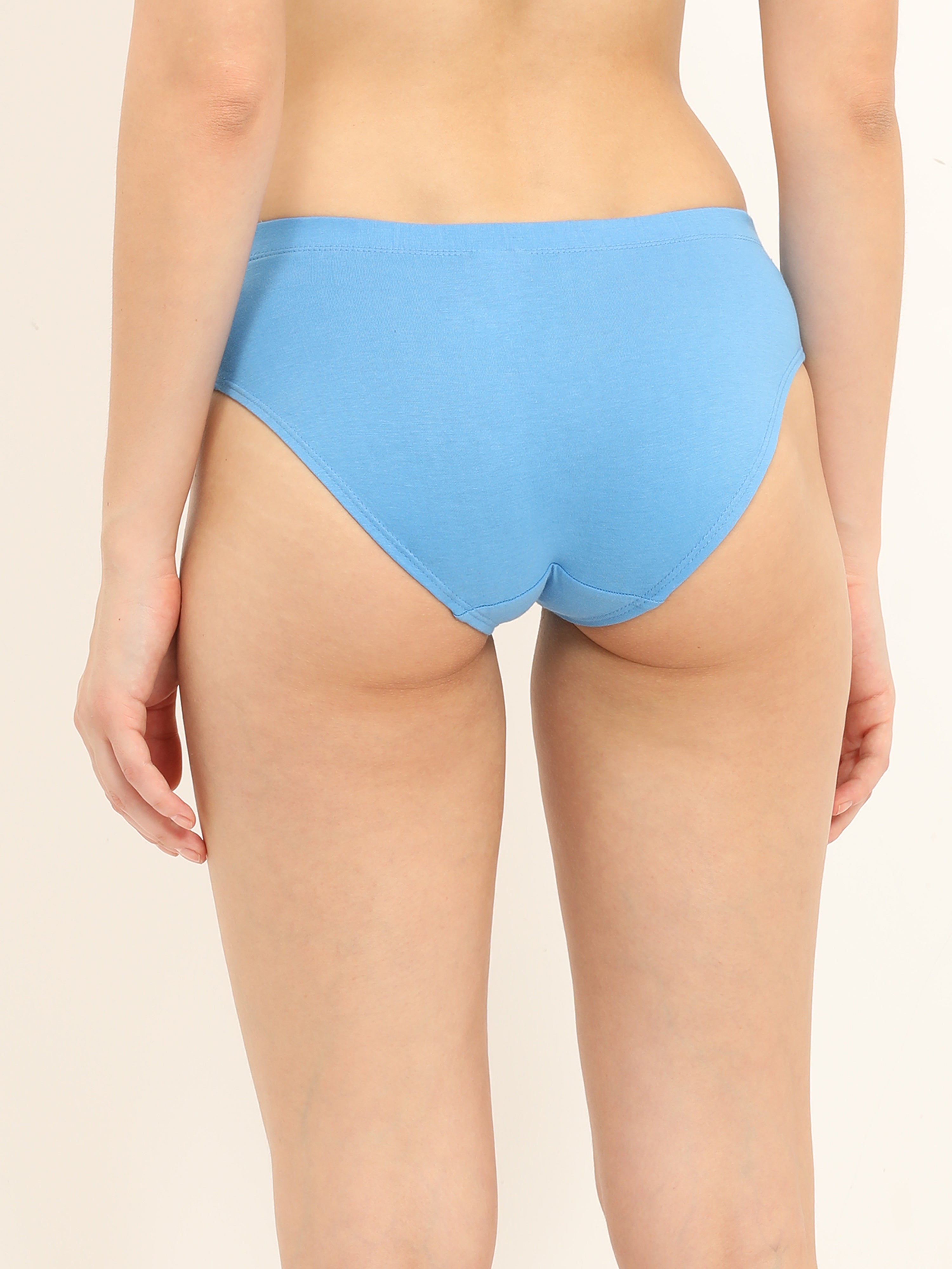 Envie Brief, Low rise panty (Pack of 3) Combo Swedish blue, Anthra melange, Fusia