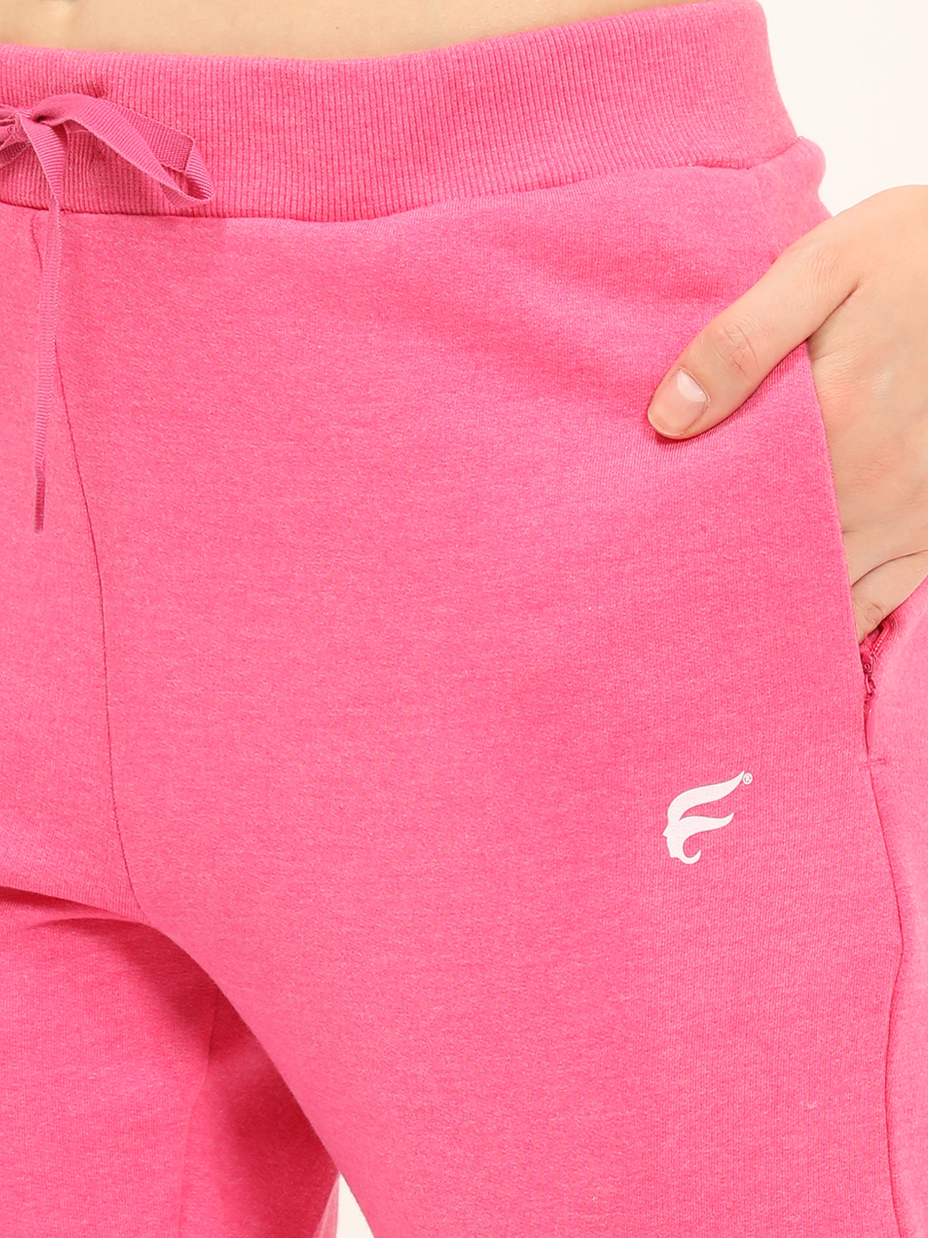 ENVIE Women's Poly Cotton Casual Wear Fleece Sports Track Pants