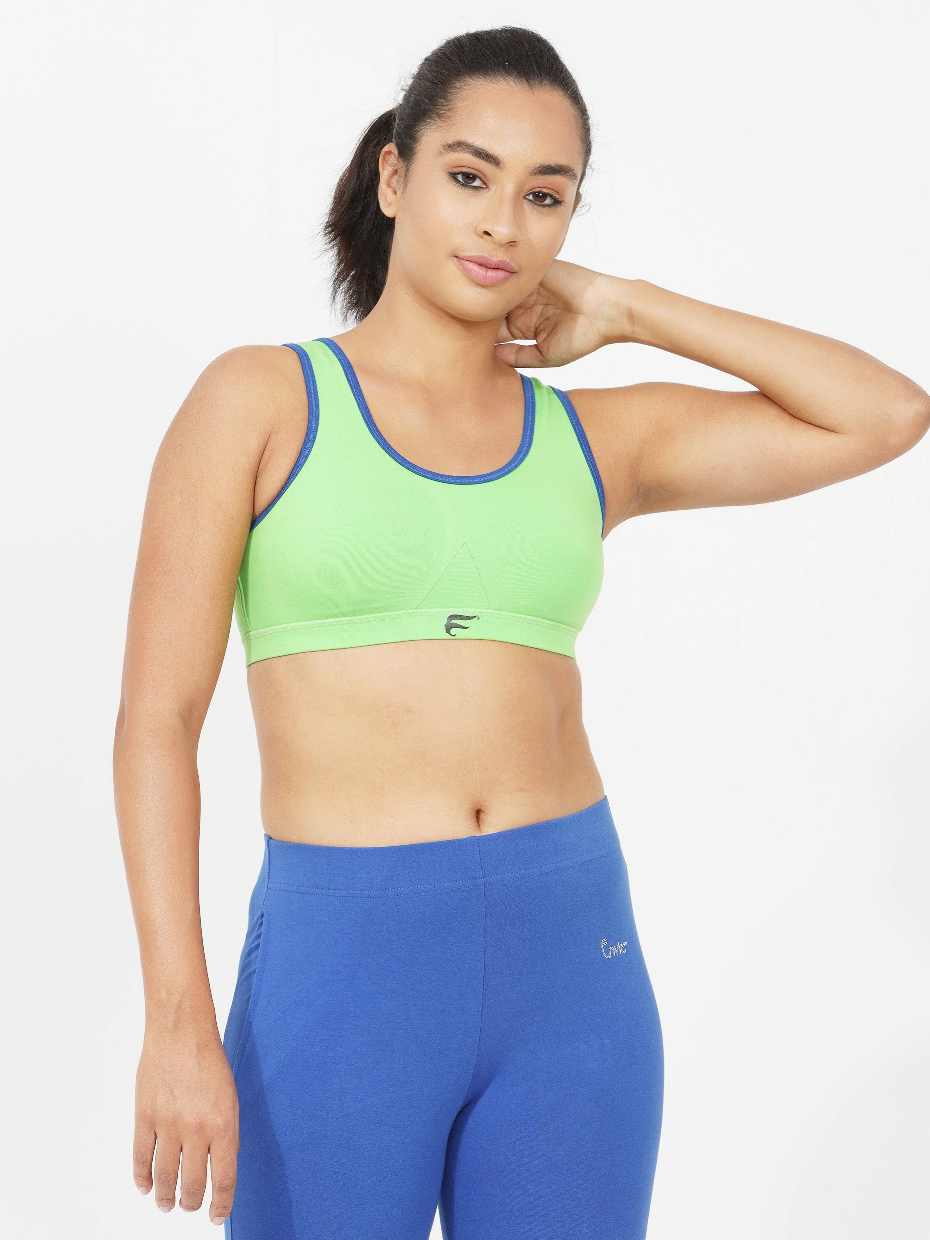 Plain Non-Padded Ladies Cotton Sports Bra, For Daily Wear, Size
